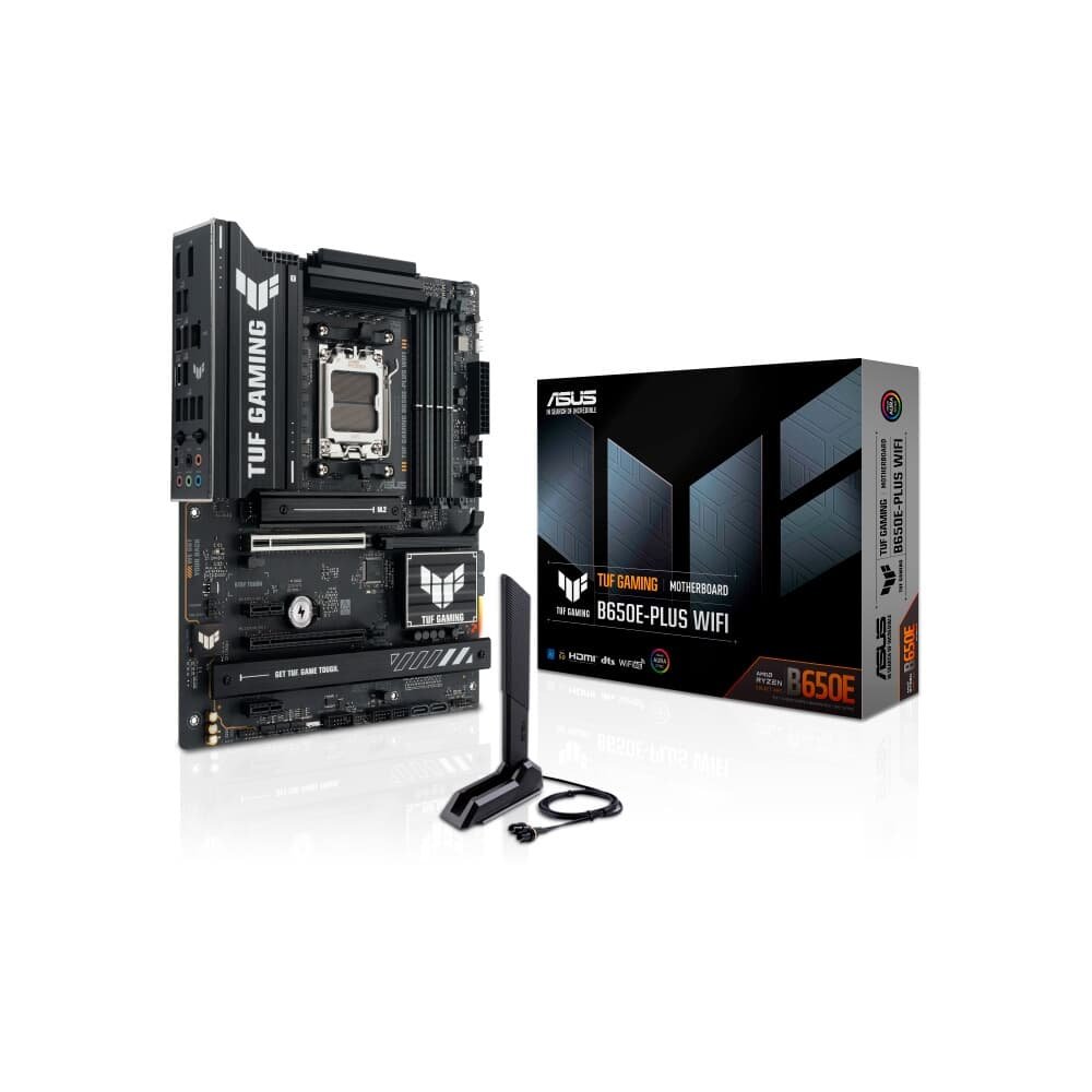 Imagem 8 de 10 do produto Placa Mãe ASUS TUF B650E-Plus, AMD AM5 , ATX, DDR5, Wi-fi 6, Bluetooth, Preto - 90MB1M20