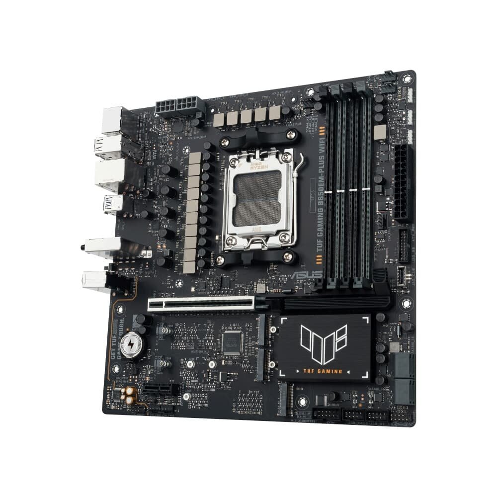 Imagem 6 de 11 do produto Placa Mãe ASUS TUF B650EM-Plus, AMD AM5 ,m-ATX, DDR5, Wifi 6E, Bluetooth, Preto - 90MB1LU0
