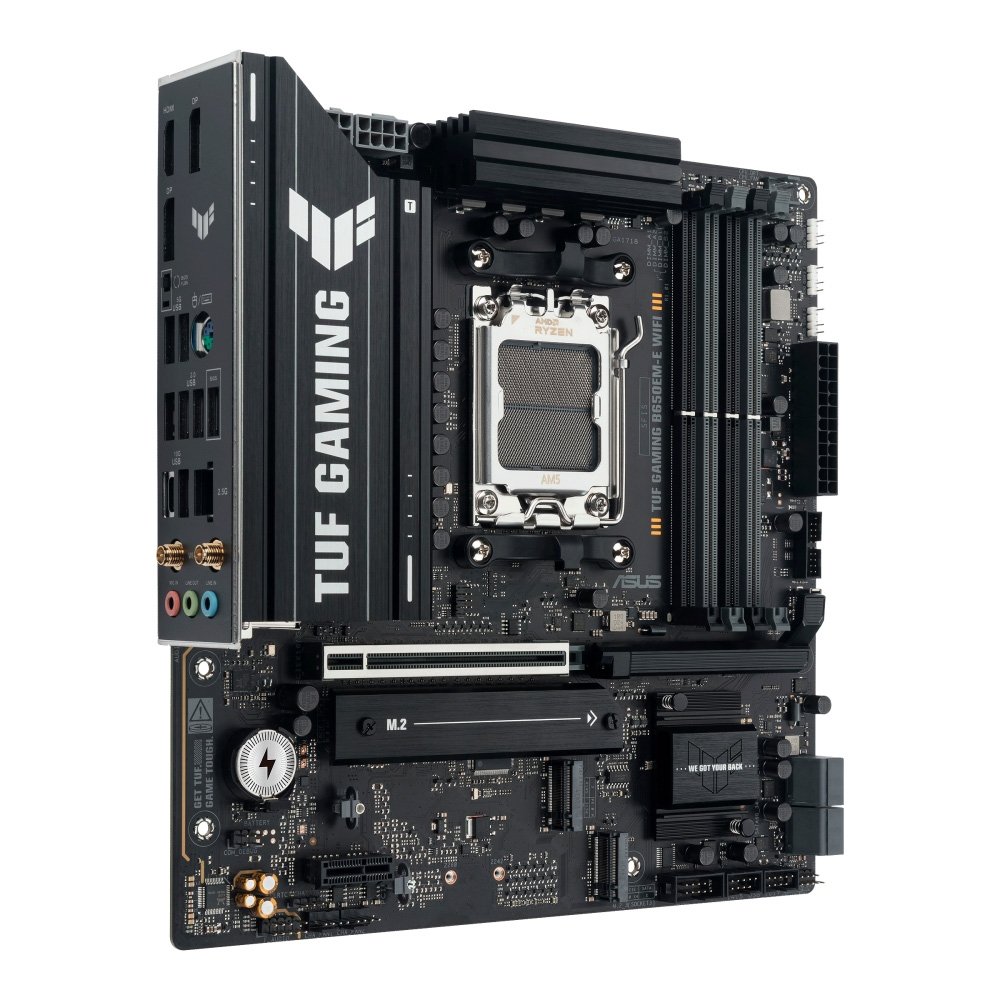 Placa Mãe ASUS TUF GAMING B650EM-E WIFI, AMD AM5 , m-ATX, DDR5, Wi-fi 6 , Bluetooth, Preto - 90MB1LR0-M0EAY0 Placa Mãe ASUS TUF GAMING B650EM-E WIFI, AMD AM5 , m-ATX, DDR5, Wi-fi 6 , Bluetooth, Preto - 90MB1LR0-M0EAY0