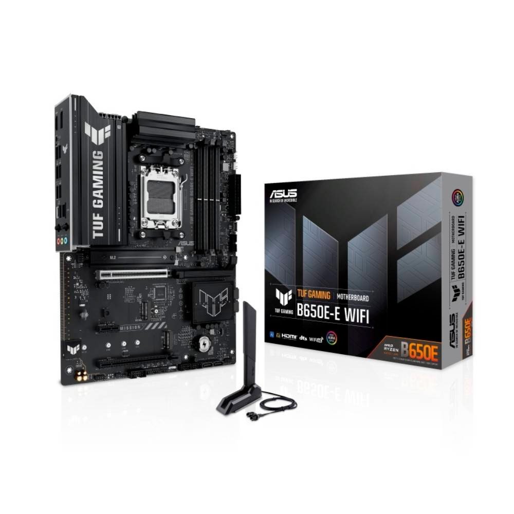 Placa Mãe ASUS TUF B650E-E, AMD AM5 , ATX, DDR5, Wifi 6E, Bluetooth, Preto - 90MB1LT0 4