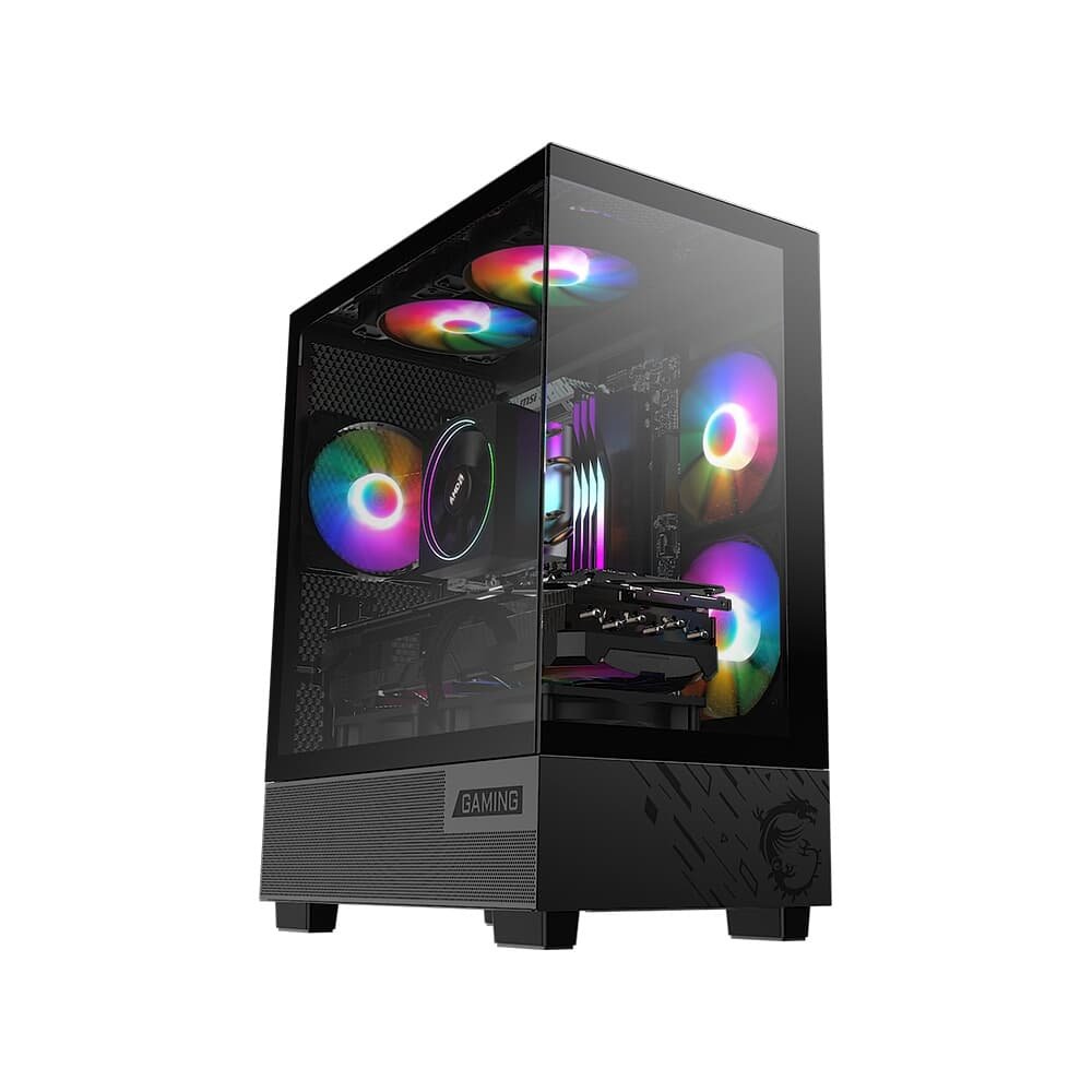 Gabinete Gamer MSI PAG Pano M110A, Mini Tower, Lateral em Vidro, 3x FANs ARGB, M-ATX,Mini ITX, Preto - PANOM100A - view 4