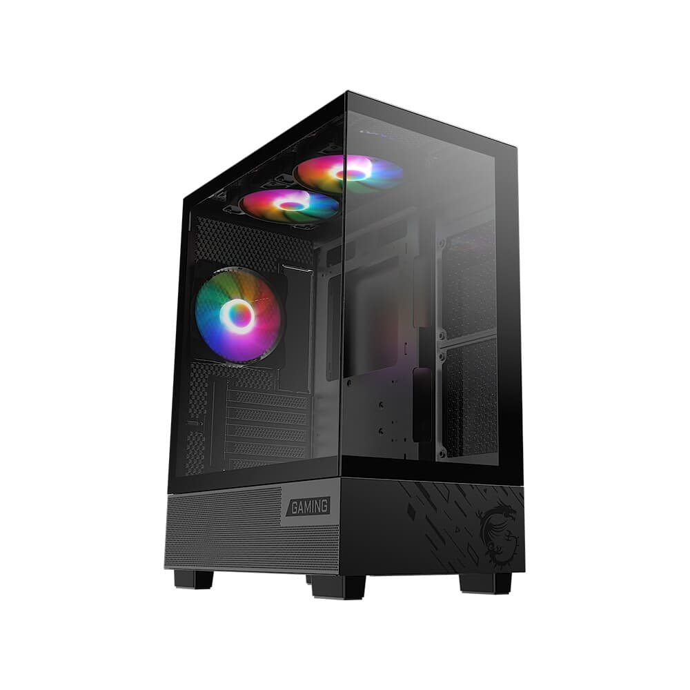 Gabinete Gamer MSI PAG Pano M110A, Mini Tower, Lateral em Vidro, 3x FANs ARGB, M-ATX,Mini ITX, Preto - PANOM100A - view 5