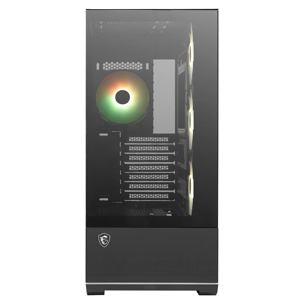 Gabinete Gamer MSI MAG Pano 110R PZ, Mid Tower, Lateral em Vidro, 4x FANs ARGB, M-ATX, Preto - PANO110RPZ - view 3