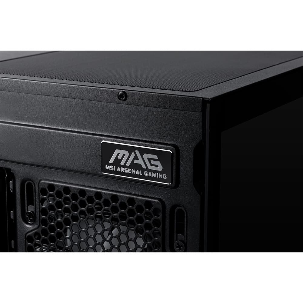 Gabinete Gamer MSI MAG Pano 110R PZ, Mid Tower, Lateral em Vidro, 4x FANs ARGB, M-ATX, Preto - PANO110RPZ - view 9