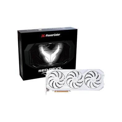  PowerColor Red Devil Spectral White AMD Radeon RX 9070 XT 16GB GDDR6 - RX9070XT 16G-E/OC/WHITE