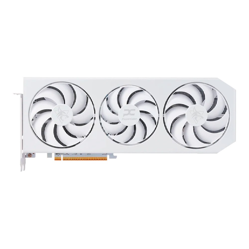 Placa de Vídeo PowerColor Hellhound Spectral White AMD Radeon RX 9070 XT 16GB GDDR6 - RX9070XT 16G-L/OC/WHITE Placa de Vídeo PowerColor Hellhound Spectral White AMD Radeon RX 9070 XT 16GB GDDR6 - RX9070XT 16G-L/OC/WHITE