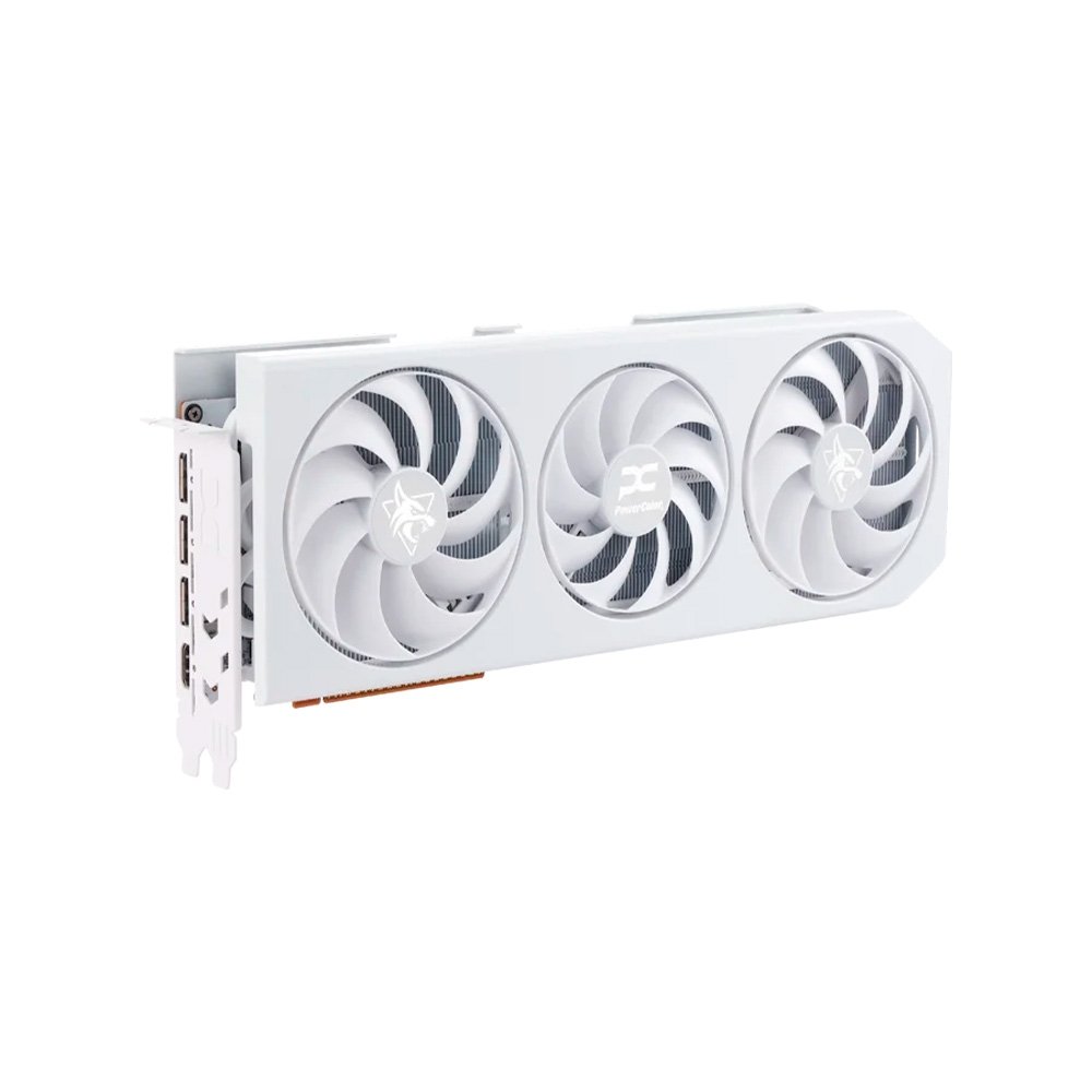 Placa de Vídeo PowerColor Hellhound Spectral White AMD Radeon RX 9070 XT 16GB GDDR6 - RX9070XT 16G-L/OC/WHITE Placa de Vídeo PowerColor Hellhound Spectral White AMD Radeon RX 9070 XT 16GB GDDR6 - RX9070XT 16G-L/OC/WHITE