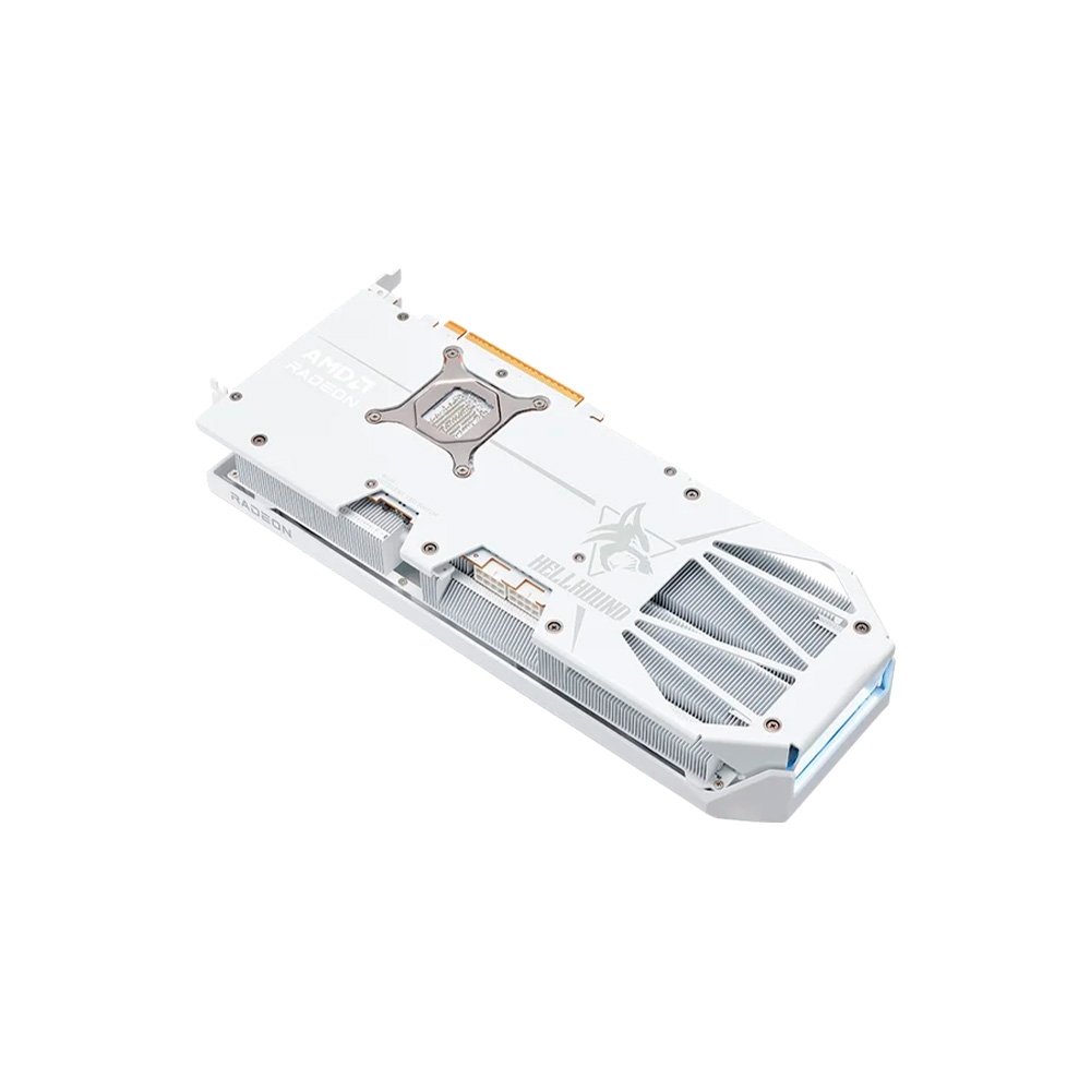 Placa de Vídeo PowerColor Hellhound Spectral White AMD Radeon RX 9070 XT 16GB GDDR6 - RX9070XT 16G-L/OC/WHITE Placa de Vídeo PowerColor Hellhound Spectral White AMD Radeon RX 9070 XT 16GB GDDR6 - RX9070XT 16G-L/OC/WHITE
