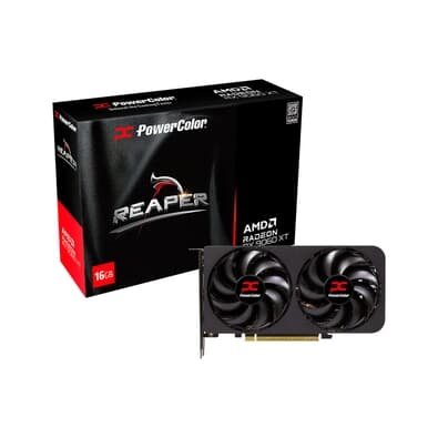  PowerColor RX 9060 XT Reaper AMD Radeon, 16GB, GDDR6, 128bits, OpenGL 4.6, RDNA 4 - RX9060XT 16G-A
