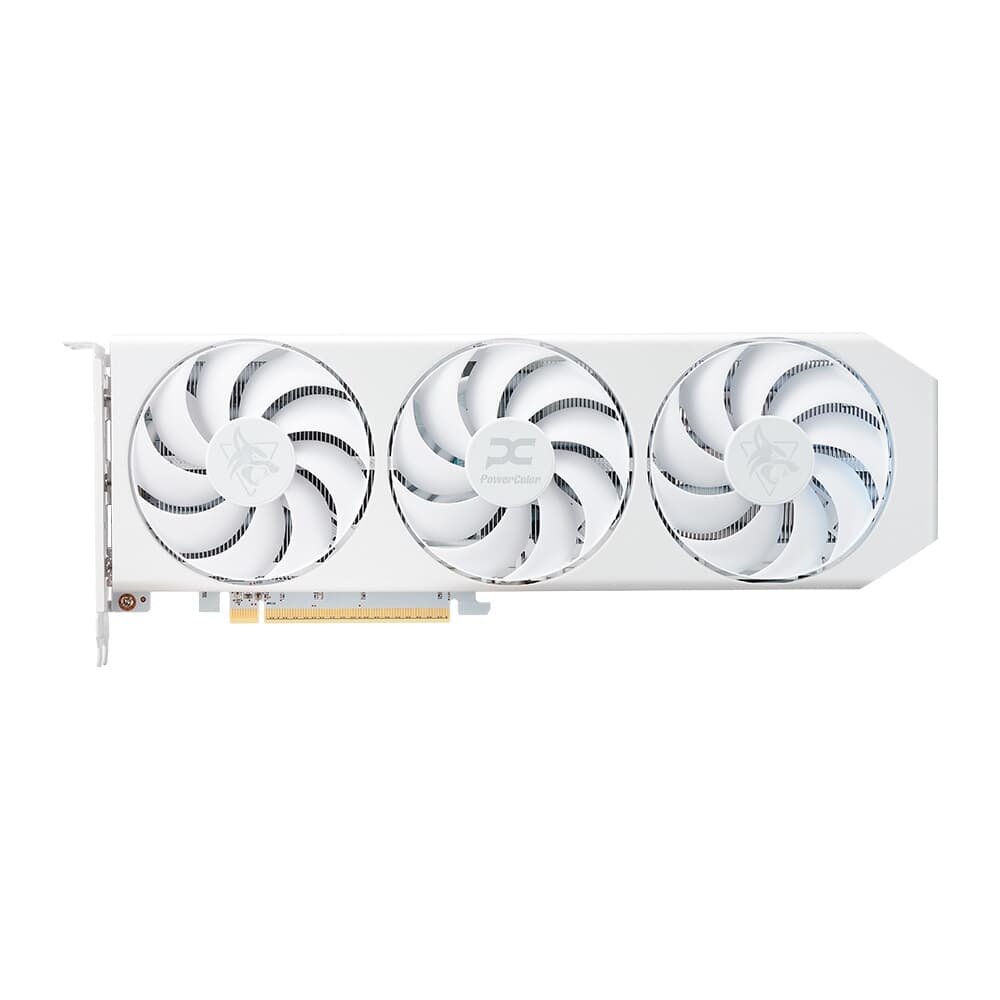 Placa de Vídeo PowerColor RX 9060 XT Hellhound Spectral White AMD Radeon, 16GB, GDDR6, Tripe Fan, OpenGL 4.6 - RX9060XT 16G-L/OC/WHITE - view 2