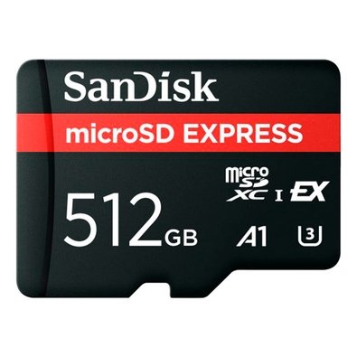 Cartão SanDisk microSD Express, 512GB, Compatível com Nintendo Switch 2, Preto - SDSQXFN-512G-GN4NN