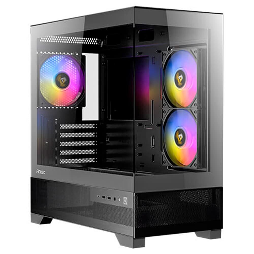 Imagem 2 de 10 do produto Gabinete Gamer Antec Cx500m Elite, RGB, Mid Tower, Lateral De Vidro, Preto - 0-761345-10099-1