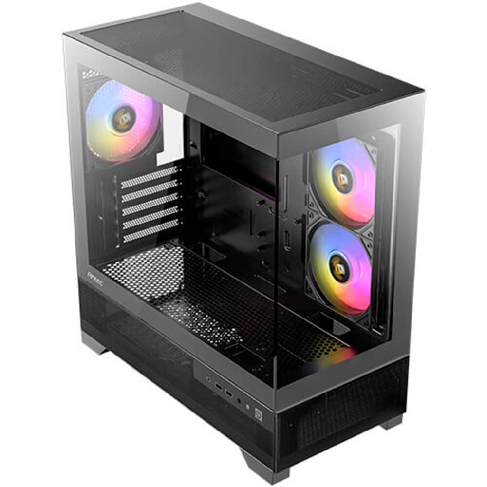 Imagem 4 de 10 do produto Gabinete Gamer Antec Cx500m Elite, RGB, Mid Tower, Lateral De Vidro, Preto - 0-761345-10099-1