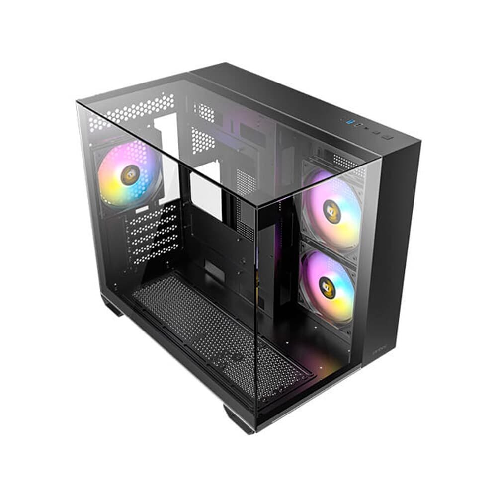 Imagem 5 de 10 do produto Gabinete Gamer Antec Cx600m, ARGB, Mid Tower, Lateral De Vidro, Preto - 0-761345-10118-9