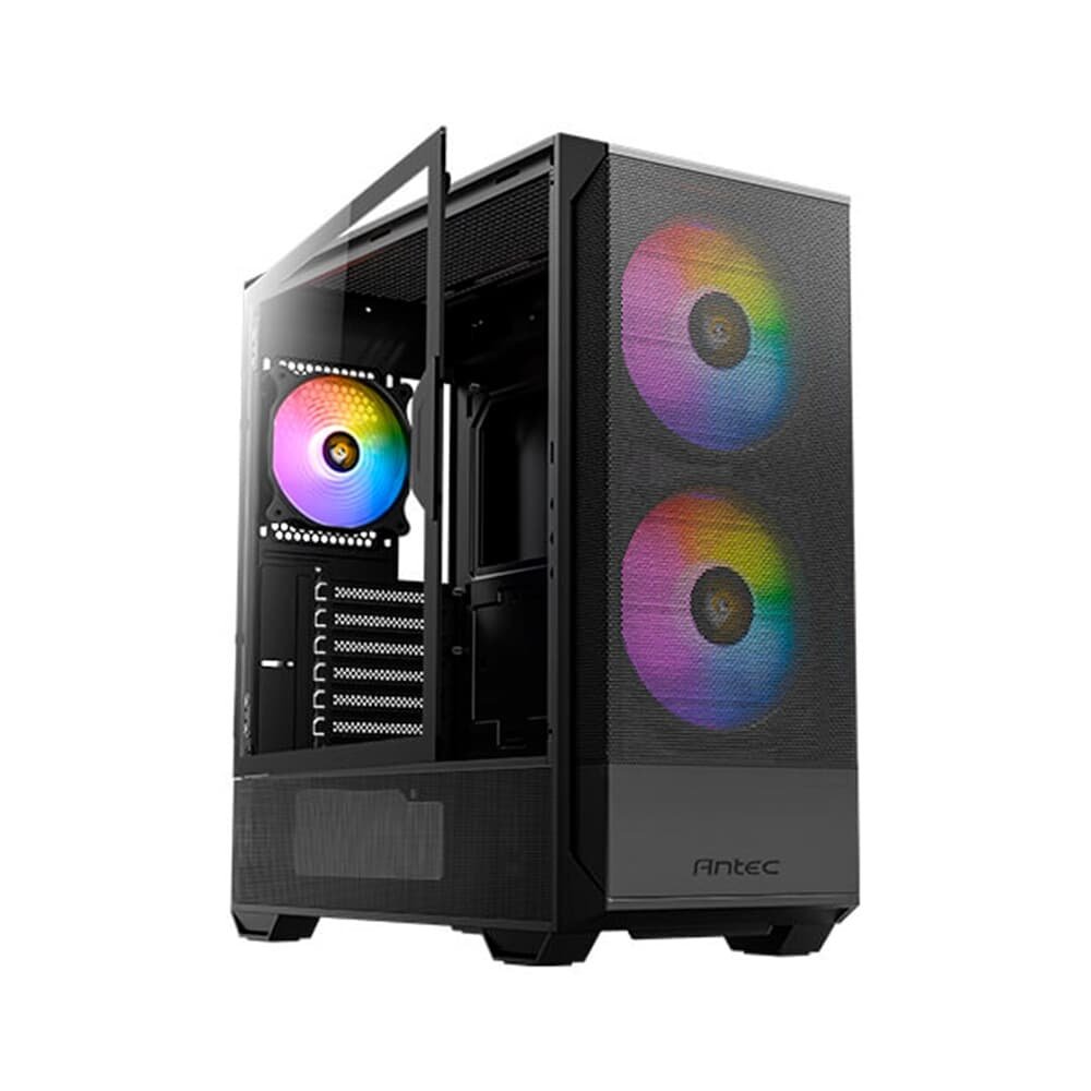 Gabinete Gamer Antec Nx416l, ARGB, Mid Tower, Lateral De Vidro, Preto - 0-( Balão.info)-1 - view 3