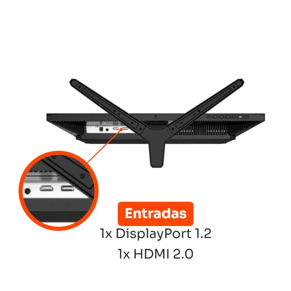 Imagem 3 de 8 do produto Monitor Gamer Husky Boreal 25", FHD, 144Hz, IPS, Adaptive Sync, DisplayPort e HDMI, HDR - HMG00124PT