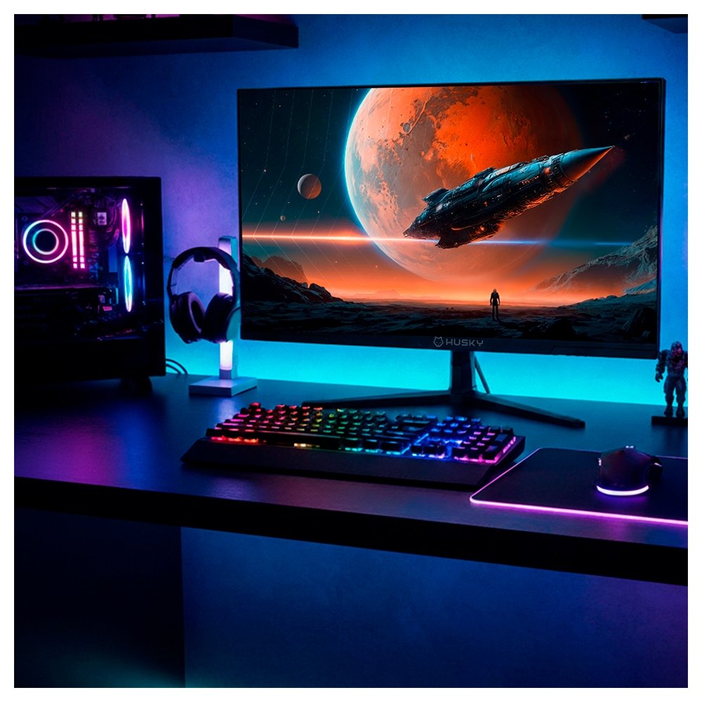 Monitor Gamer Husky Boreal 25", FHD, 144Hz, IPS, Adaptive Sync, DisplayPort e HDMI, HDR - HMG00124PT - view 2