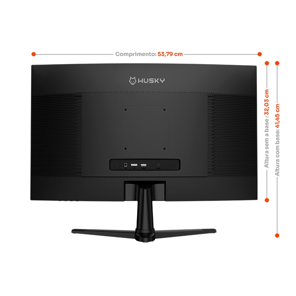 Imagem 5 de 8 do produto Monitor Gamer Curvo Husky Boreal 24", FHD, 180Hz, 1ms, Adaptive Sync, VA, DisplayPort e HDMI, HDR - HMG00424PT