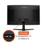 Monitor Gamer Curvo Husky Boreal 27", FHD, 260Hz, 1ms, Adaptive Sync, VA, DisplayPort e HDMI, HDR - HMG00627PT