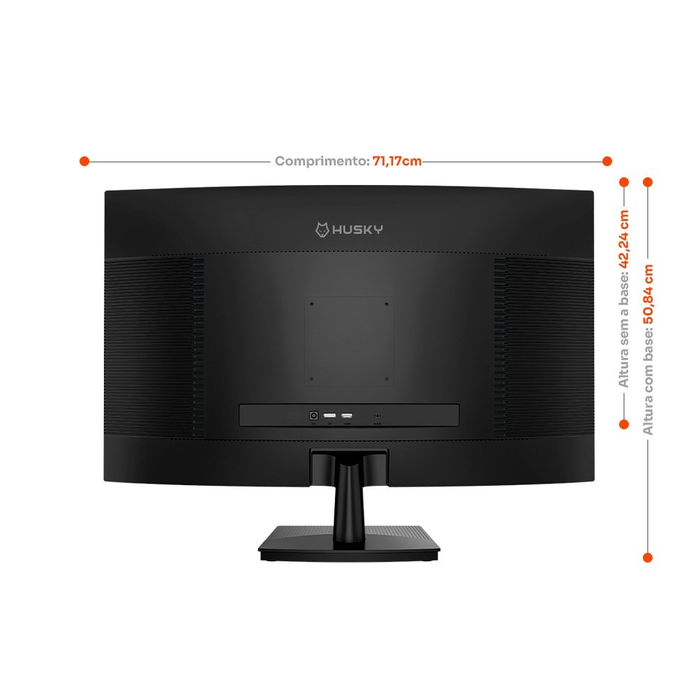 "Monitor Gamer Curvo Husky Boreal 31.5"", FHD, 260Hz, 1ms, Adaptive Sync, VA, DisplayPort e HDMI, HDR - HMG00732PT" - view 2