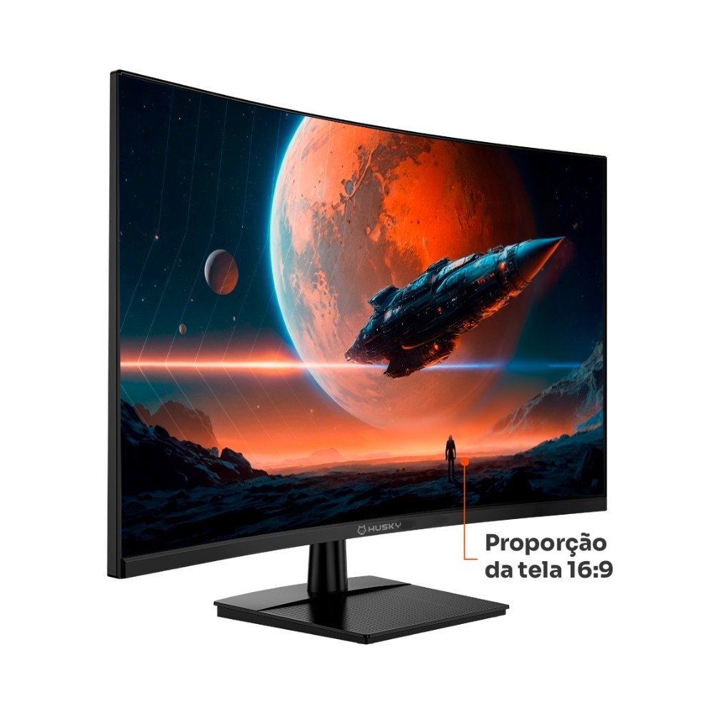 Monitor Gamer Curvo Balão.info Boreal 31.5, FHD, 260Hz, 1ms, Adaptive Sync, VA, DisplayPort e HDMI, HDR - HMG00732PT - view 4