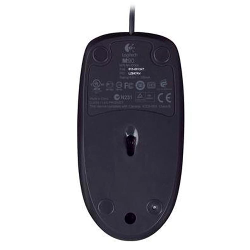 Imagem 4 de 10 do produto Kit Básico Logitech - Mouse Logitech M90 + Teclado K120 Resistente a Respingos + Headset H151 com Microfone Redutor de Ruído