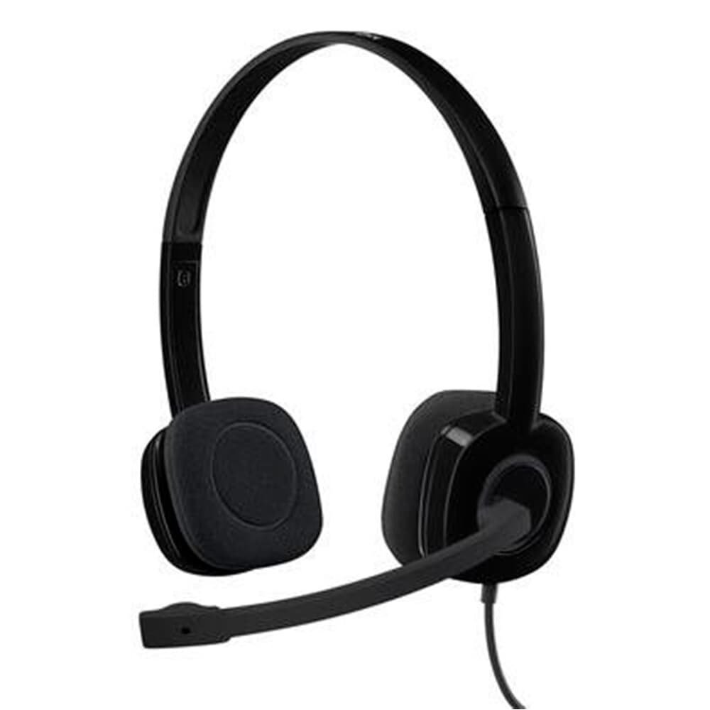 Imagem 8 de 10 do produto Kit Básico Logitech - Mouse Logitech M90 + Teclado K120 Resistente a Respingos + Headset H151 com Microfone Redutor de Ruído