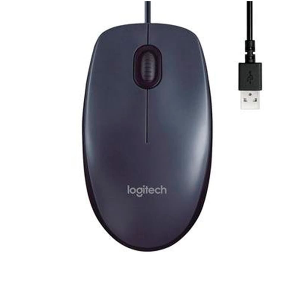Imagem 2 de 10 do produto Kit Básico Logitech - Mouse Logitech M90 + Teclado K120 Resistente a Respingos + Headset H151 com Microfone Redutor de Ruído