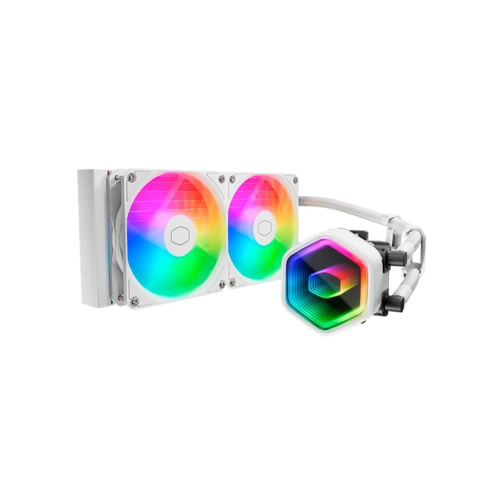 Water Cooler Para Processador Cooler Master MasterLiquid ML240 Core II White ARGB, Radiador 240mm, Iluminação ARGB - MLW-D24M-A18PA-RW 4
