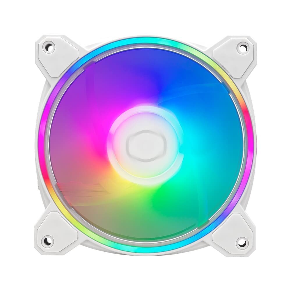 Kit Ventoinhas para Gabinete Cooler Master MasterFan MF120 Halo2 White Edition 3in1, 120mm, Iluminação RGB - MFL-B2DW-213P2-R2 4