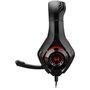 Headset Gamer Warrior, LED Vermelho, Drivers  40mm, P2, PC, Preto e Vermelho - PH219