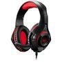 Headset Gamer Warrior, LED Vermelho, Drivers  40mm, P2, PC, Preto e Vermelho - PH219
