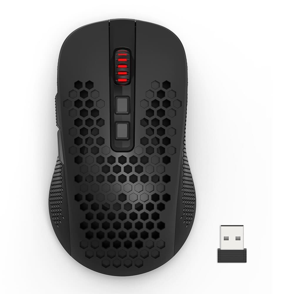 Imagem 1 de 9 do produto Mouse Sem Fio Gamer Redragon Hana M694 RGB, 7200 DPI, Ambidestro, 1000Hz, USB Tipo-C, Preto - M694-RGB