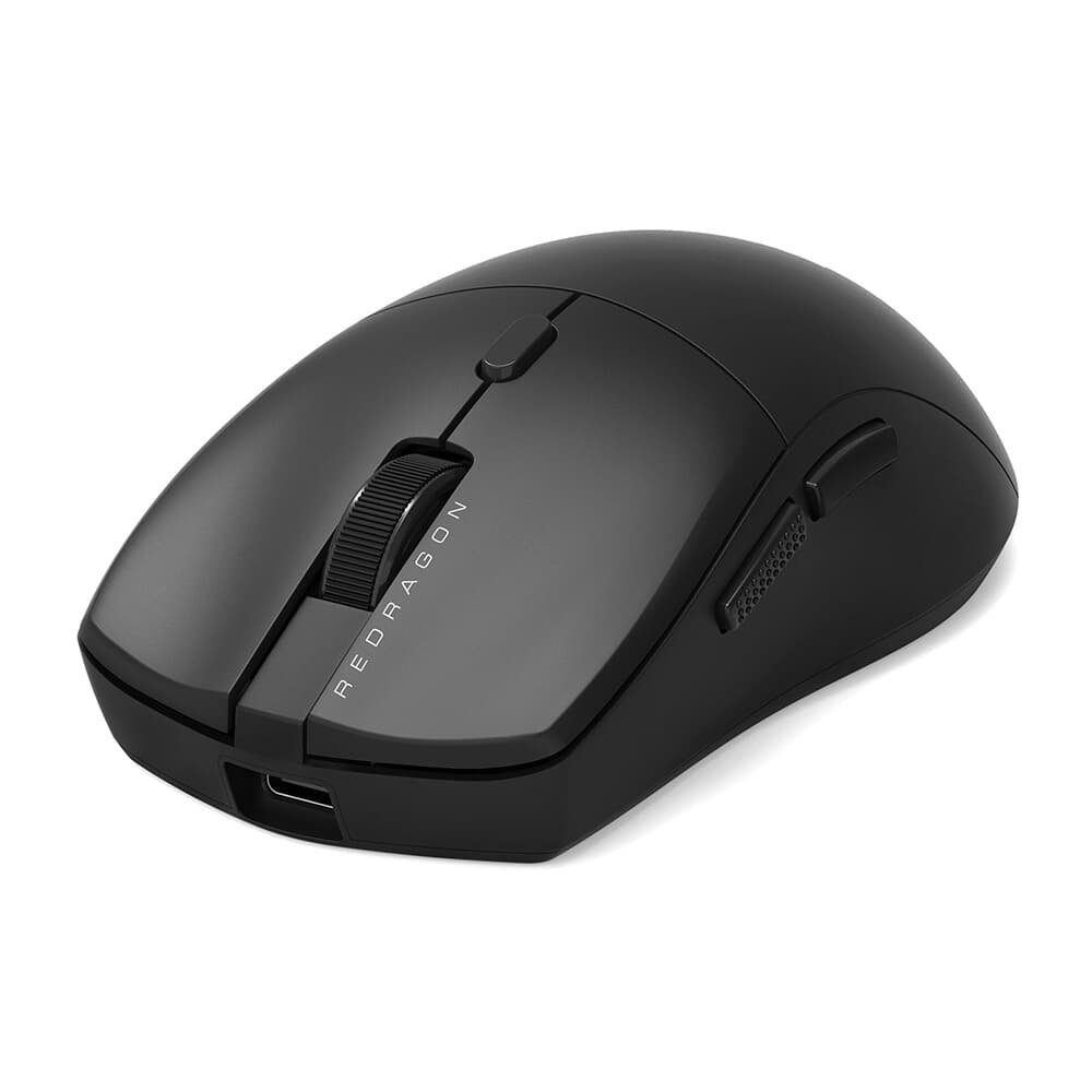 Imagem 2 de 9 do produto Mouse Gamer Sem Fio Redragon Neva Pro, 26000 DPI, Ambidestro, 1000Hz, USB Tipo-C, Bluetooth, USB 2.4 GHz, Preto - M815-PRO