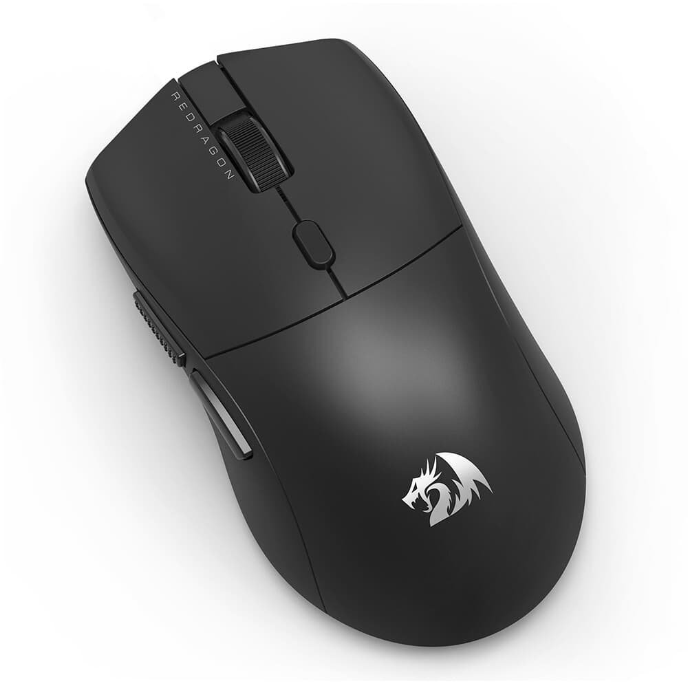 Imagem 4 de 9 do produto Mouse Gamer Sem Fio Redragon Neva Pro, 26000 DPI, Ambidestro, 1000Hz, USB Tipo-C, Bluetooth, USB 2.4 GHz, Preto - M815-PRO