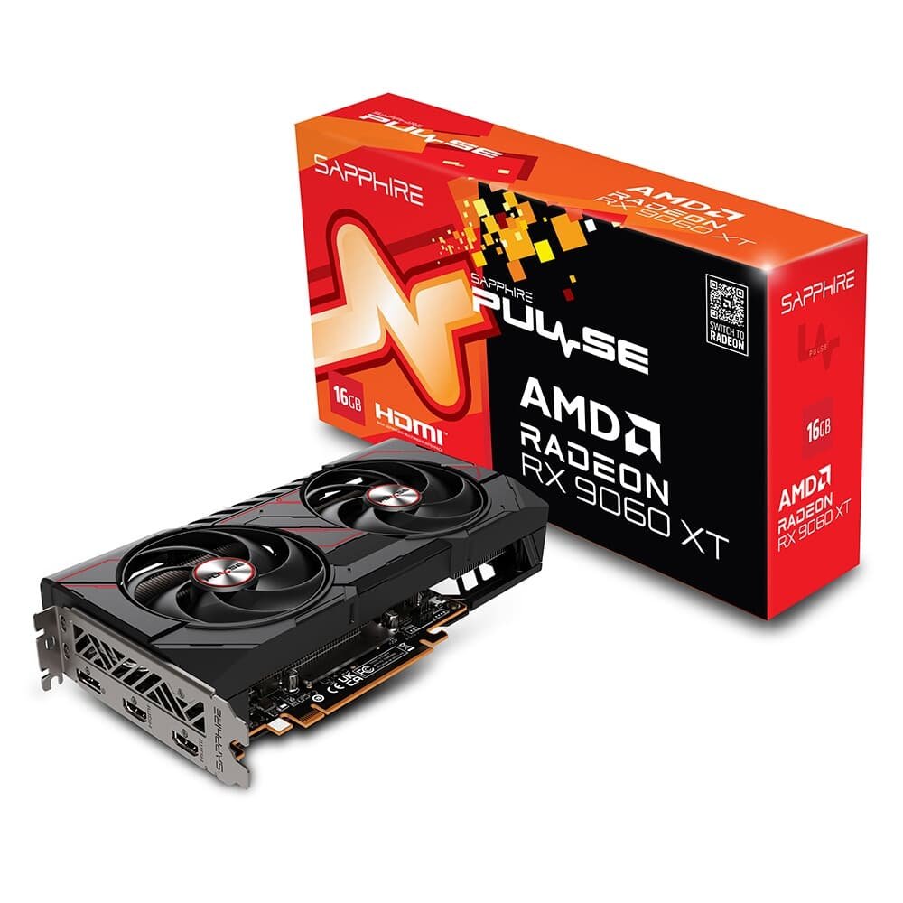 Placa de Vídeo Sapphire Pulse RX 9060 XT 16GB