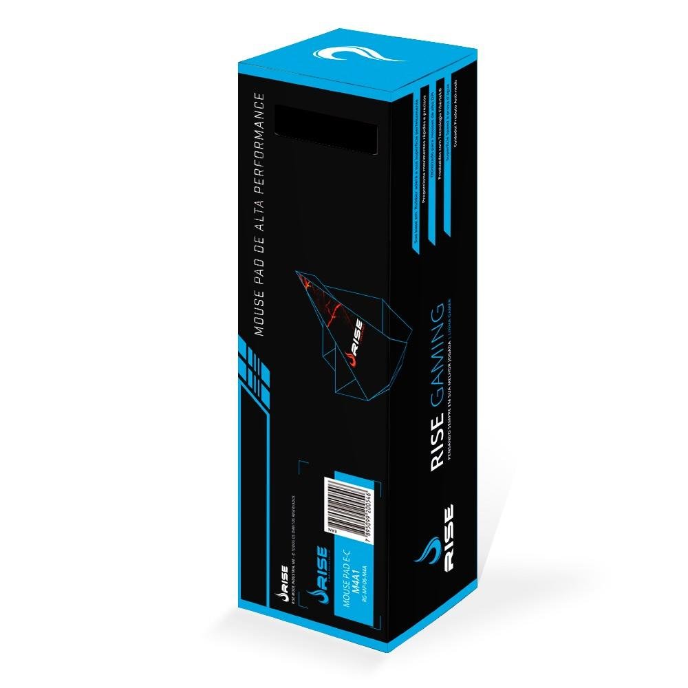 Mousepad Gamer Rise Mode Speed, M4A1, Estendido (900x300mm), Azul - RG-MP-06-M4A Mousepad Gamer Rise Mode Speed, M4A1, Estendido (900x300mm), Azul - RG-MP-06-M4A