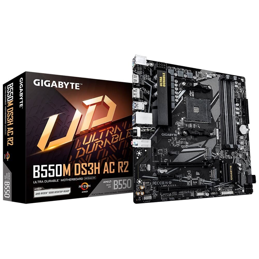 Placa Mãe Gigabyte B550M DS3H AC R2