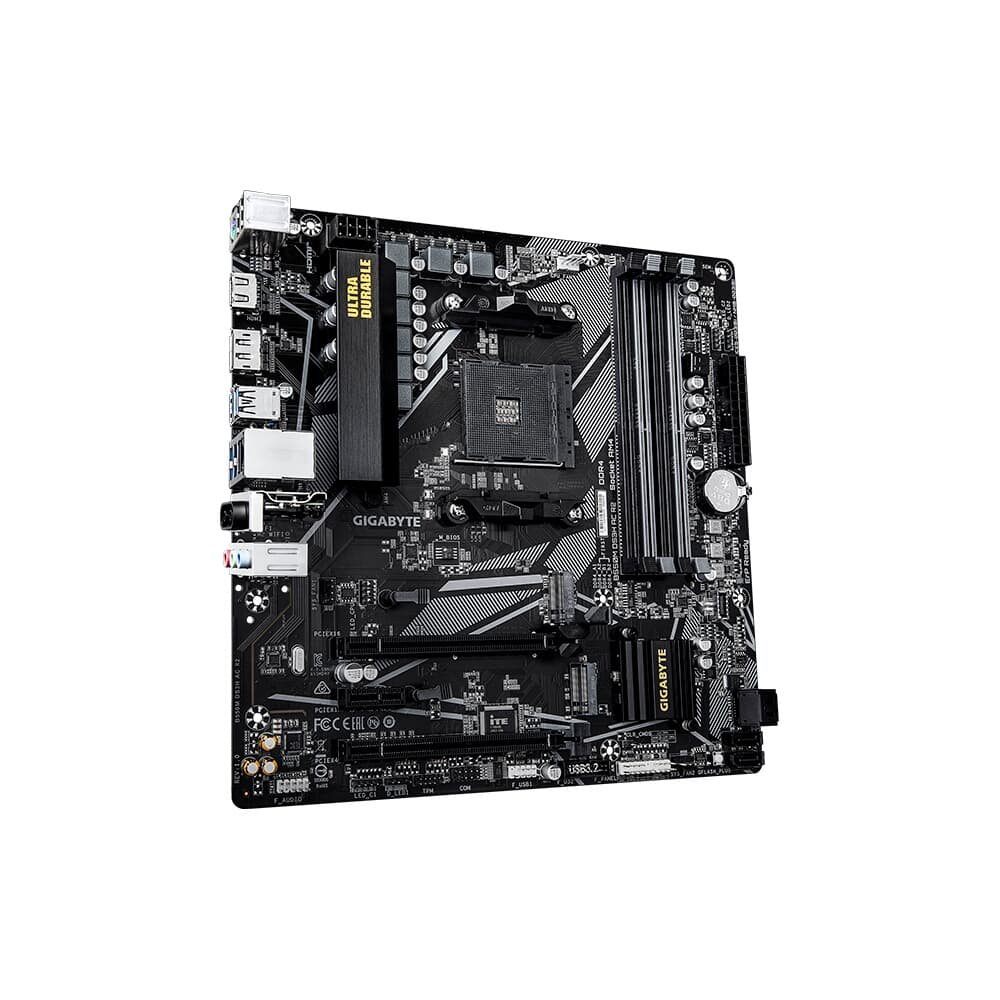Placa Mãe Gigabyte B550M DS3H AC R2, AMD AM4, Micro ATX, DDR4, RGB, Wi-Fi, Bluetooth, Preto - B550M DS3H AC R2 - view 3