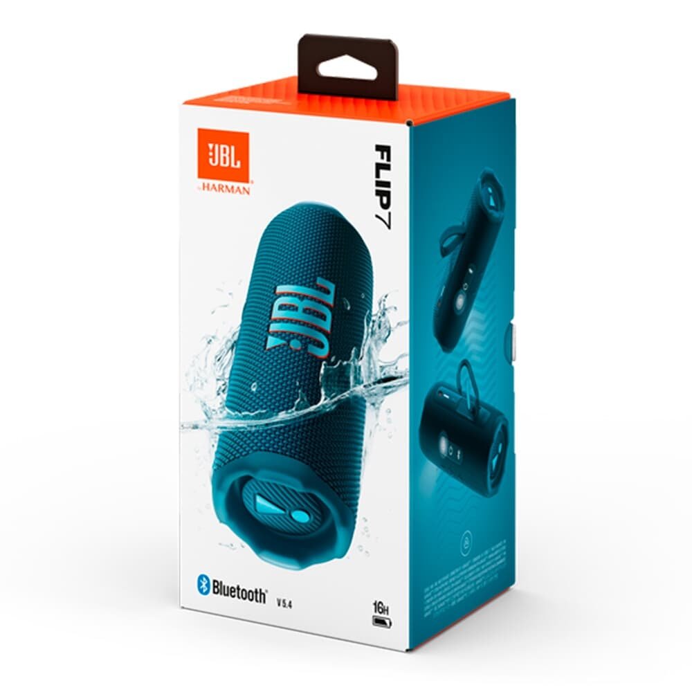 Caixa de Som Bluetooth Portátil JBL Flip 7, 35W RMS, À Prova d'Água IP68, Bateria de 14h, Auracast, Azul - ( Balão.info - foto 5