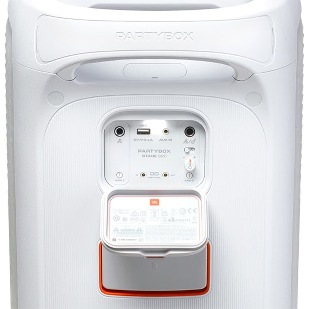 Caixa de Som Bluetooth JBL PartyBox Stage 320, 240W, Setup White, Branca - 28913880 - view 8