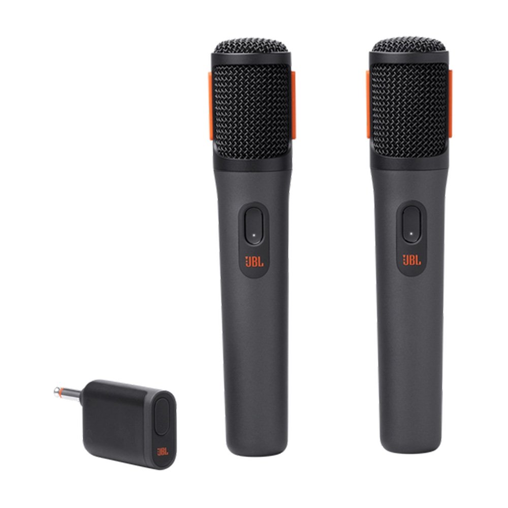 Microfone Sem Fio JBL PartyBox Wireless Mic, Kit com 2 Unidades, Conexão UHF - 28913769