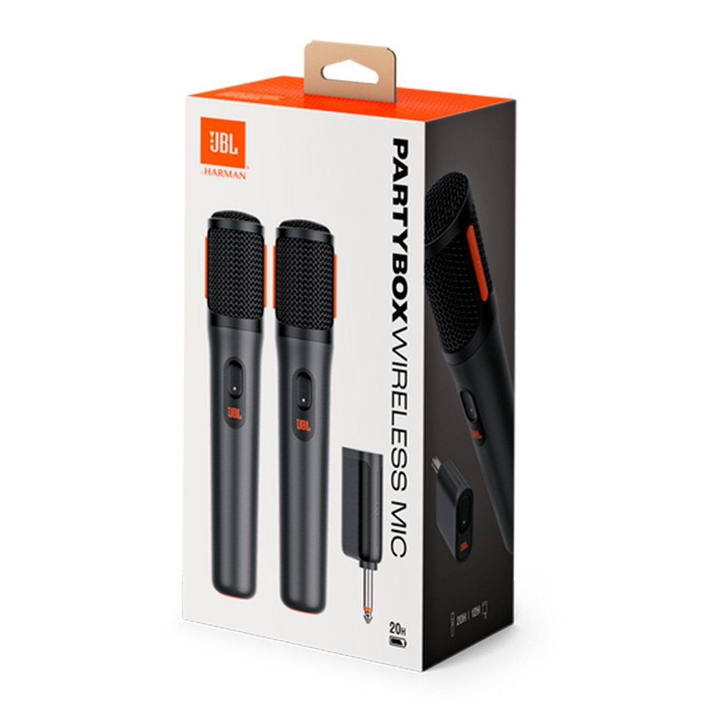 Microfone Sem Fio JBL PartyBox Wireless Mic, Kit com 2 Unidades, Conexão UHF - ( Balão.info - foto 5