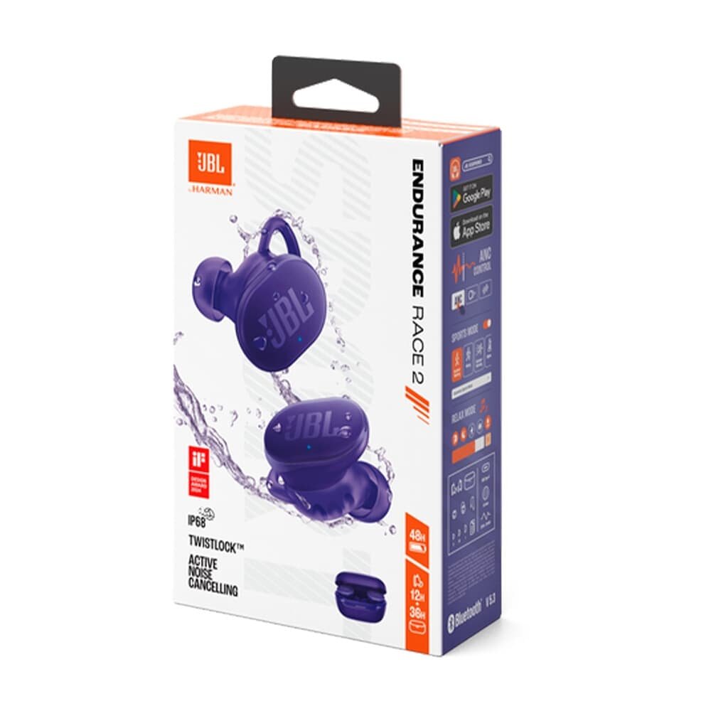 Fone de Ouvido Esportivo JBL Endurance Race 2, Bluetooth: 5.3, Roxo - ( Balão.info - foto 9