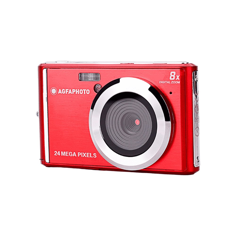 "Câmera Compacta AGFA DC5500, 24MP, CMOS, HD 720p, LCD 2,4"", Vermelha - ( Balão.info" - foto 3
