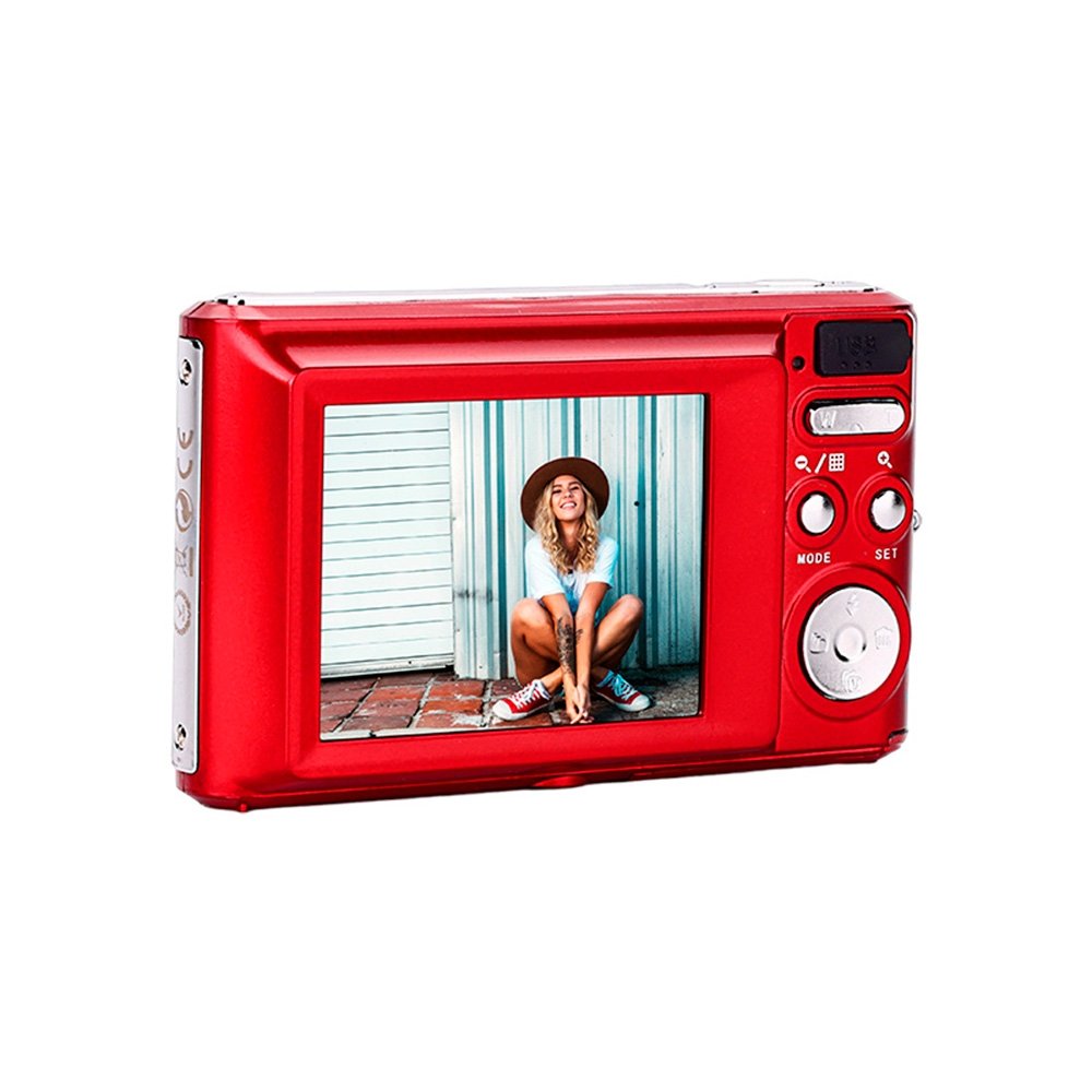 "Câmera Compacta AGFA DC5500, 24MP, CMOS, HD 720p, LCD 2,4"", Vermelha - ( Balão.info" - foto 4
