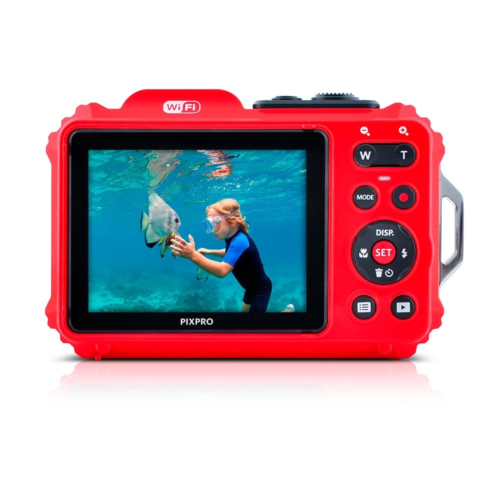 "Câmera Compacta Kodak PIXPRO WPZ2, 16 MP, Full HD, LCD 2,7"""", Vermelha - ( Balão.info" - foto 3