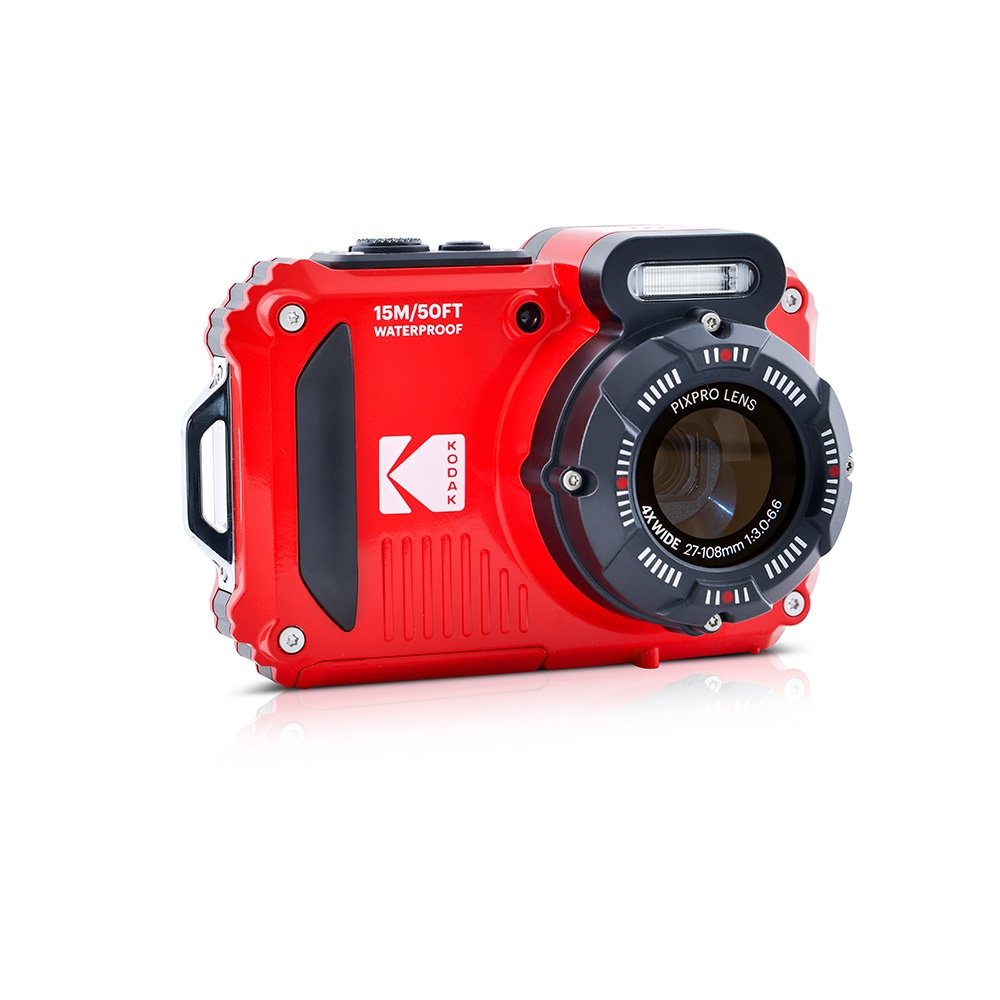 "Câmera Compacta Kodak PIXPRO WPZ2, 16 MP, Full HD, LCD 2,7"""", Vermelha - ( Balão.info" - foto 4