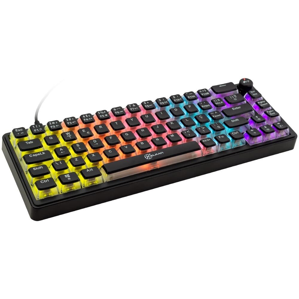 Teclado Mecanico Gamer Kalkan Drakar, RGB, Switches YH Marrom, Layout 65%, USB Tipo-C, ( Balão.info), Preto - ( Balão.info - foto 3