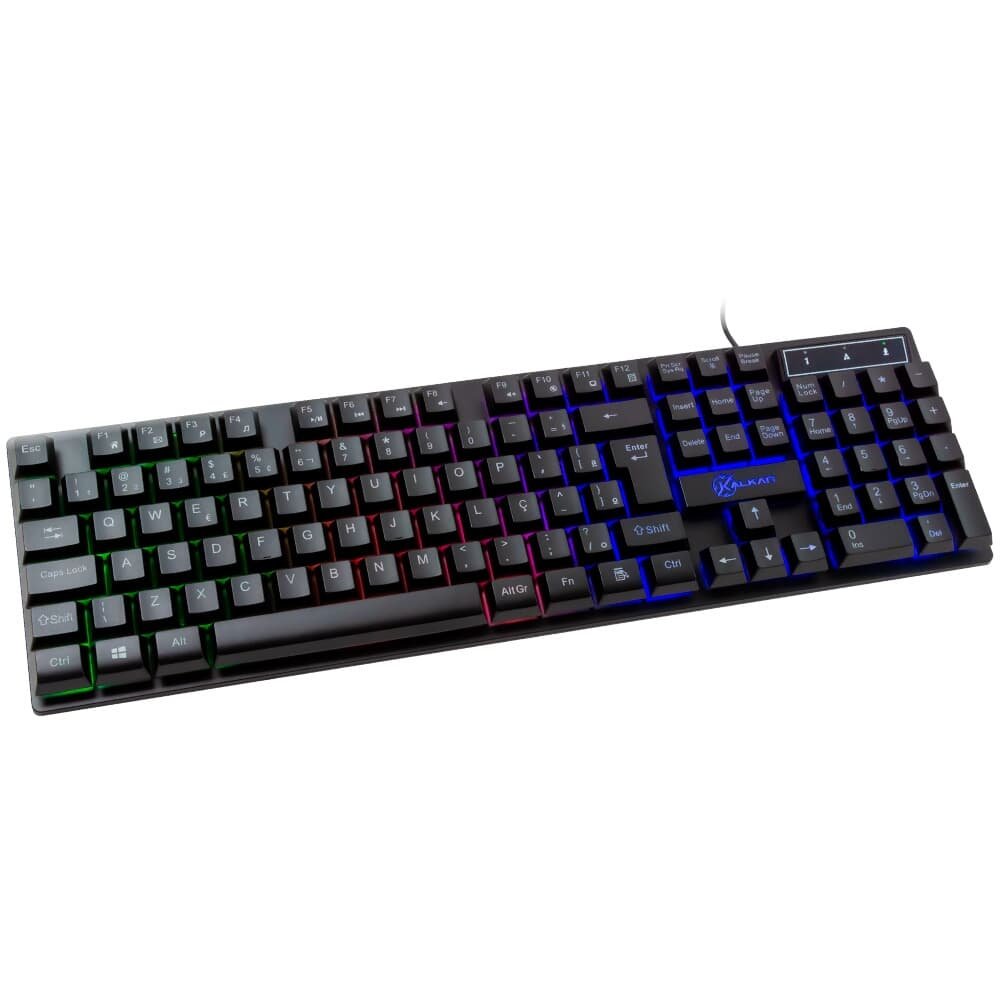 Teclado Membrana Gamer Kalkan Hati, Rainbow, USB, ( Balão.info), Preto - ( Balão.info - foto 3